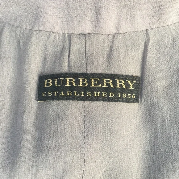 Burberry Silk Cap Sleeve Dress